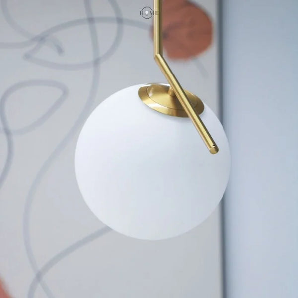 Moderne Glazen Hanglamp met Glazen Bol – Elegante Plafondlamp