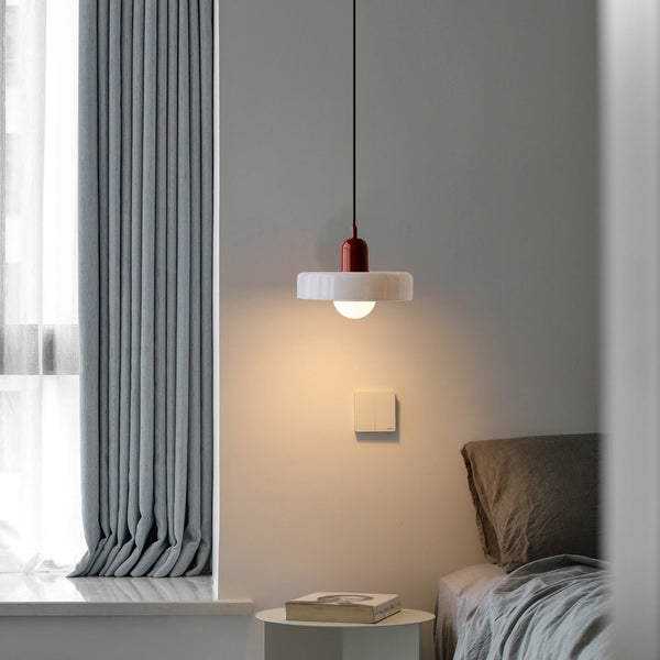 Moderne Art Deco Glazen Hanglamp – Kleurrijke Halo Plafondlamp