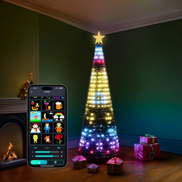 Multicolor LED Kerstverlichting – 2m x 1m – Binnen & Buiten – Energiezuinig & Duurzaam