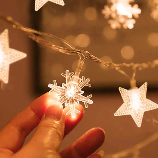 LED kerstverlichting sterren & bellen – 3 meter warm wit TwinkleStar lichtsnoer