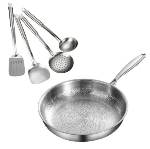 Premium Titanium Kookset – Essentials Bundel met Pan & Keukengerei