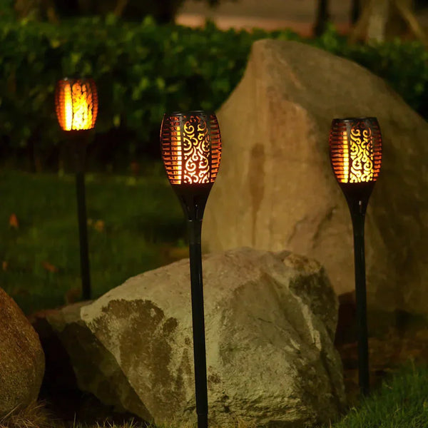 Zonne-Torche Light met Realistisch Flakkerend Vlam Effect – Tuin & Terras Decoratie