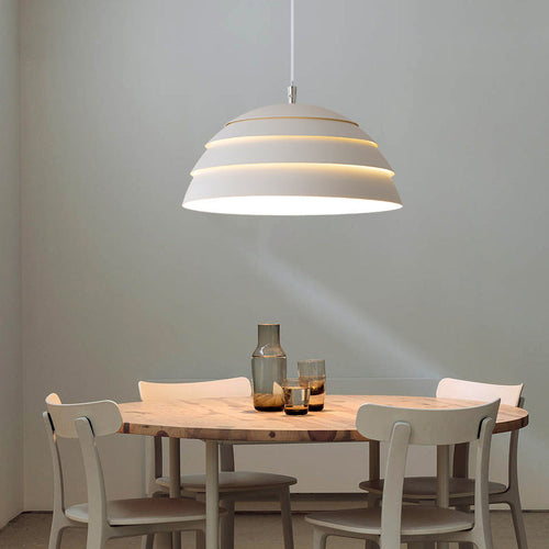 Moderne Koepel Hanglamp | Grijs 39 cm | IJzer & Aluminium LED Hanglamp