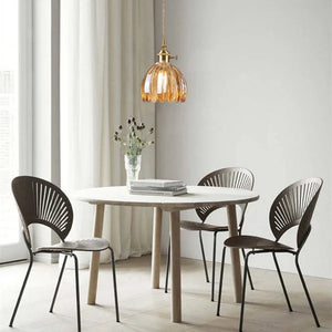 Elegante Bloesem Hanglamp – Bloemenvormige Glazen Plafondlamp voor Gezellige Interieurs