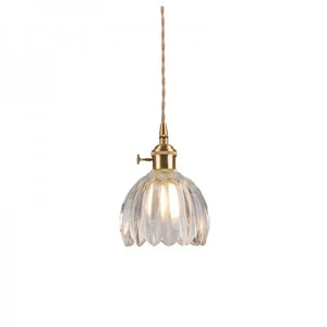 Elegante Bloesem Hanglamp – Bloemenvormige Glazen Plafondlamp voor Gezellige Interieurs