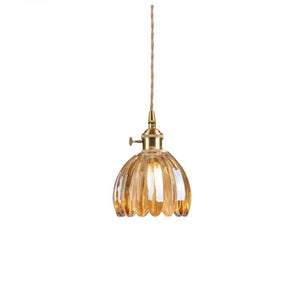 Elegante Bloesem Hanglamp – Bloemenvormige Glazen Plafondlamp voor Gezellige Interieurs