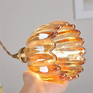 Elegante Bloesem Hanglamp – Bloemenvormige Glazen Plafondlamp voor Gezellige Interieurs