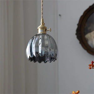 Elegante Bloesem Hanglamp – Bloemenvormige Glazen Plafondlamp voor Gezellige Interieurs