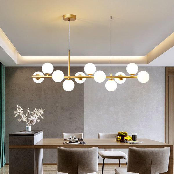 Moderne Gebogen LED Hanglamp – Stijlvolle Verlichting voor Eetkamer & Keuken