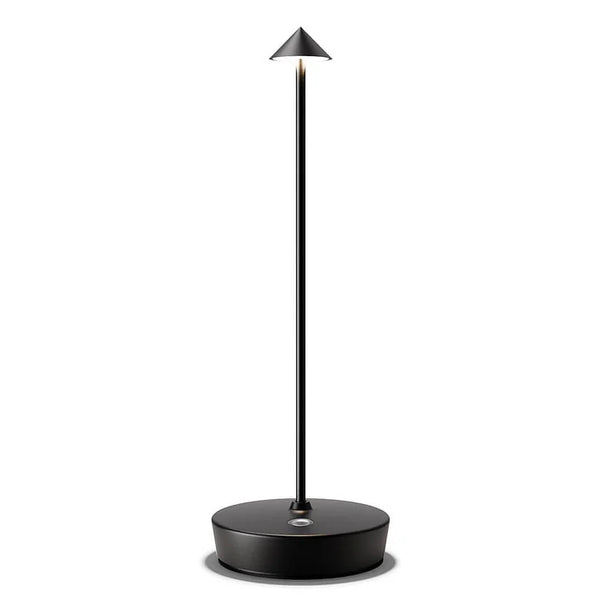 LumisBogen Draadloze LED Tafellamp – Minimalistische Woonverlichting, Oplaadbaar, Touch Bediening, Zwart & Goud