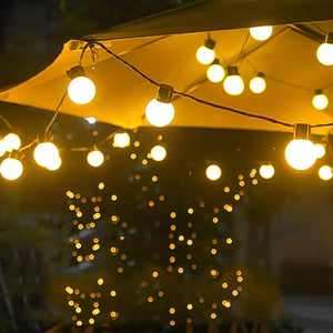 Solar LED Kerstverlichting Buiten – 6 m Waterdichte Lichtsnoer, Warmwit voor Tuin & Terras