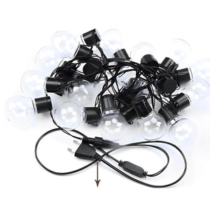 Solar LED Kerstverlichting Buiten – 6 m Waterdichte Lichtsnoer, Warmwit voor Tuin & Terras