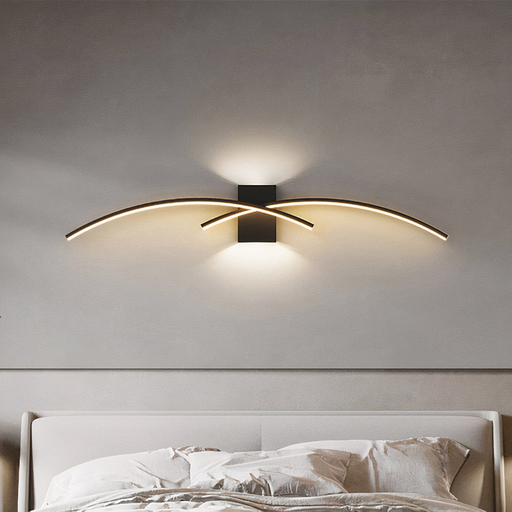 Design LED Wandlamp – Moderne Gouden Wandverlichting voor Slaapkamer & Woonkamer