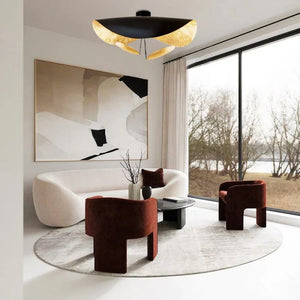 Minimalistische Gebogen Artistieke Hanglamp – Moderne Plafondverlichting