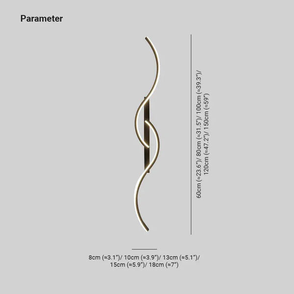 Moderne LED Sfeerverlichting Strips – Verstelbare Wandlamp voor Slaapkamer & Woonkamer