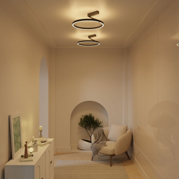 Moderne Plafondlamp met Up & Down Verlichting Warm Wit 2700K