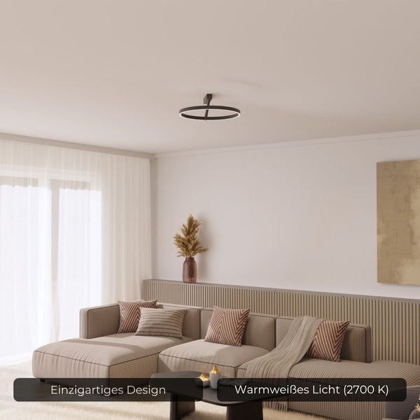 Moderne Plafondlamp met Up & Down Verlichting Warm Wit 2700K