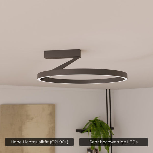Moderne Plafondlamp met Up & Down Verlichting Warm Wit 2700K