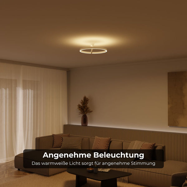 Moderne Plafondlamp met Up & Down Verlichting Warm Wit 2700K