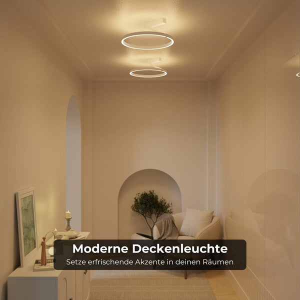 Moderne Plafondlamp met Up & Down Verlichting Warm Wit 2700K