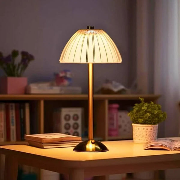 Draadloze Oplaadbare LED Tafellamp – Kristal Afwerking voor Gezellige Sfeer