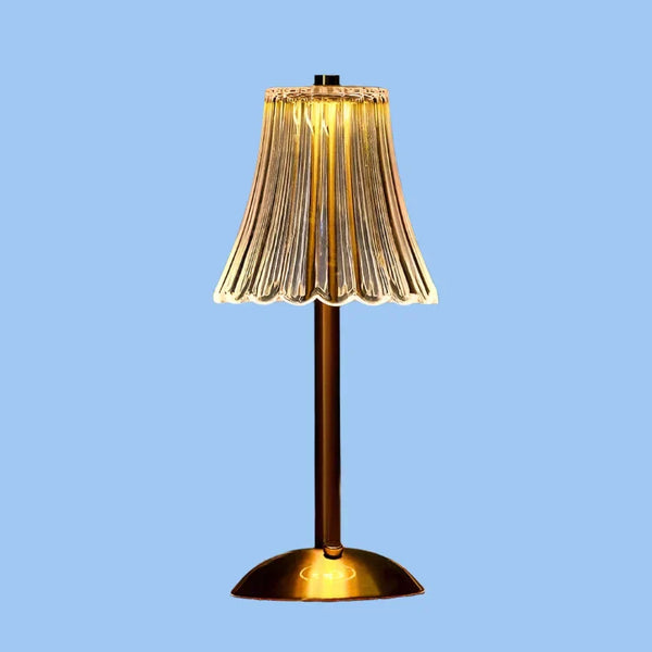 Draadloze Oplaadbare LED Tafellamp – Kristal Afwerking voor Gezellige Sfeer