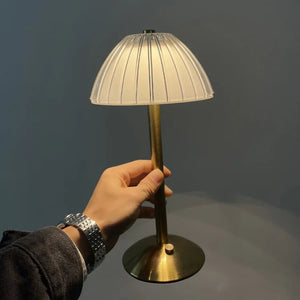 Draadloze Oplaadbare LED Tafellamp – Kristal Afwerking voor Gezellige Sfeer
