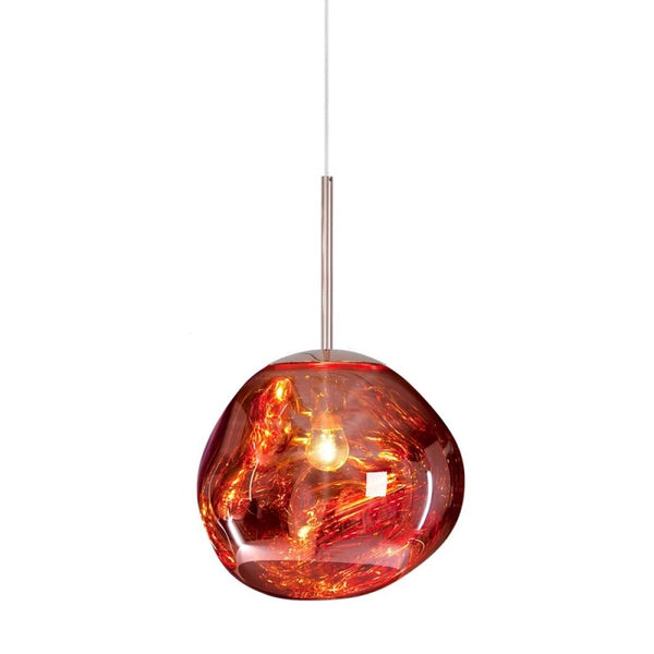 Artistieke Hanglamp met Gesmolten Glas – Moderne Elegante Verlichting
