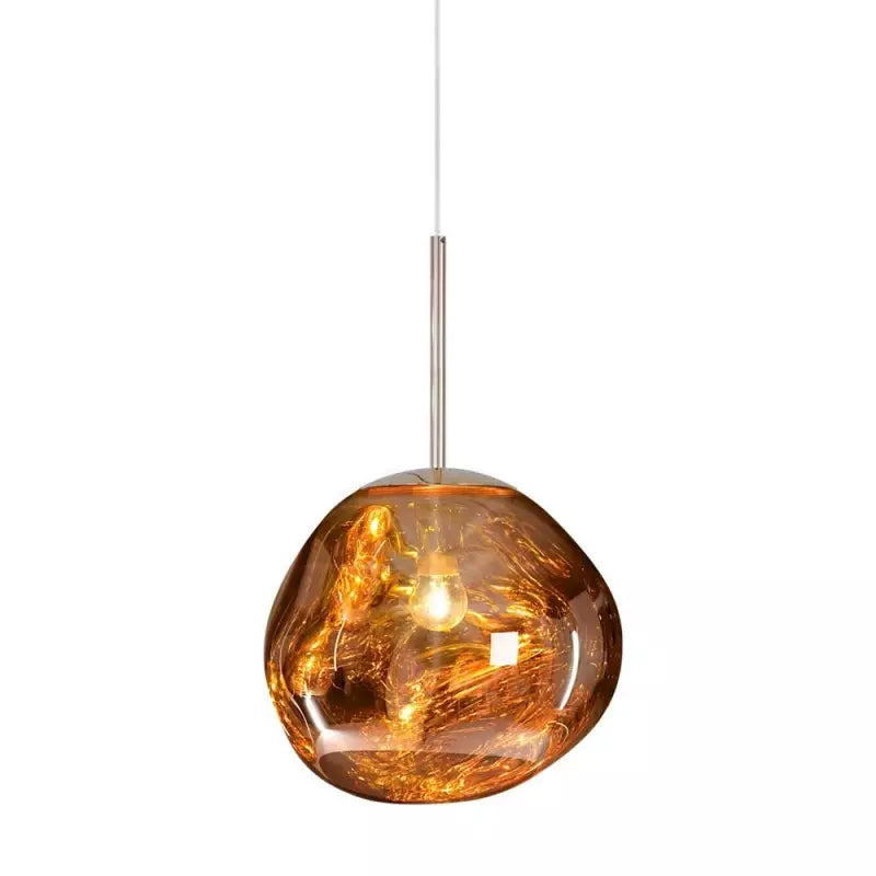 Artistieke Hanglamp met Gesmolten Glas – Moderne Elegante Verlichting
