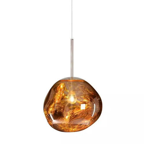 Artistieke Hanglamp met Gesmolten Glas – Moderne Elegante Verlichting