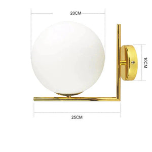 Moderne Glazen Hanglamp met Glazen Bol – Elegante Plafondlamp