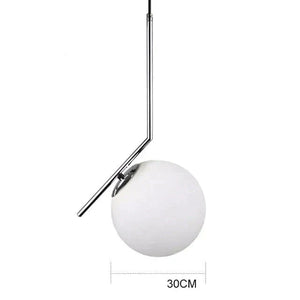 Moderne Glazen Hanglamp met Glazen Bol – Elegante Plafondlamp