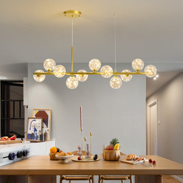 Moderne Gebogen LED Hanglamp – Stijlvolle Verlichting voor Eetkamer & Keuken