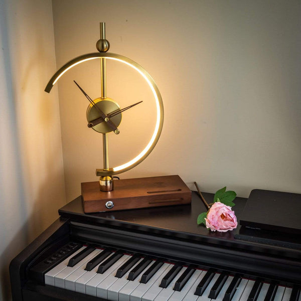 Minimalistische Tafellamp met Zacht LED Licht – Modern Glas & Metaal Design