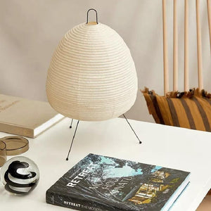 Vloerlamp van Rijstpapier met Stalen Frame – Japans Minimalistisch Ontwerp