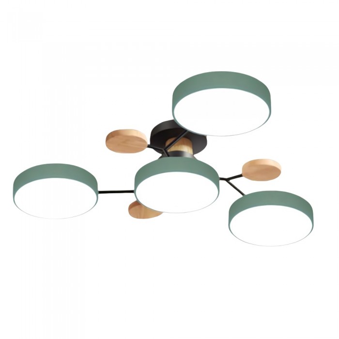 Moderne LED Plafondlamp met Vertakt Ontwerp en Ronde Lichtpanelen