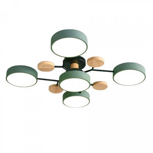 Moderne LED Plafondlamp met Vertakt Ontwerp en Ronde Lichtpanelen