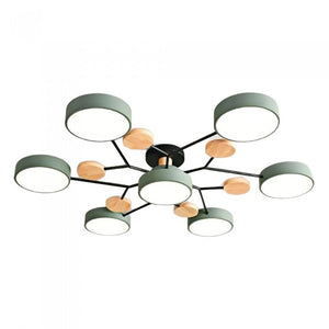 Moderne LED Plafondlamp met Vertakt Ontwerp en Ronde Lichtpanelen