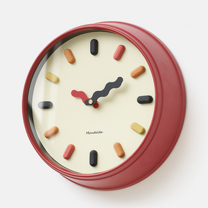3D Scandinavische Wandklok – Stille Veegbeweging, 33 cm Modern Nordic Design