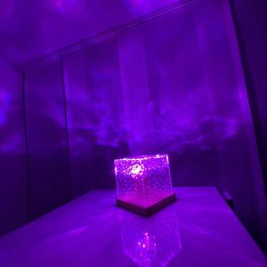 Minimalistische Kubus Tafellamp – Moderne Geometrische LED-verlichting voor Huisdecoratie
