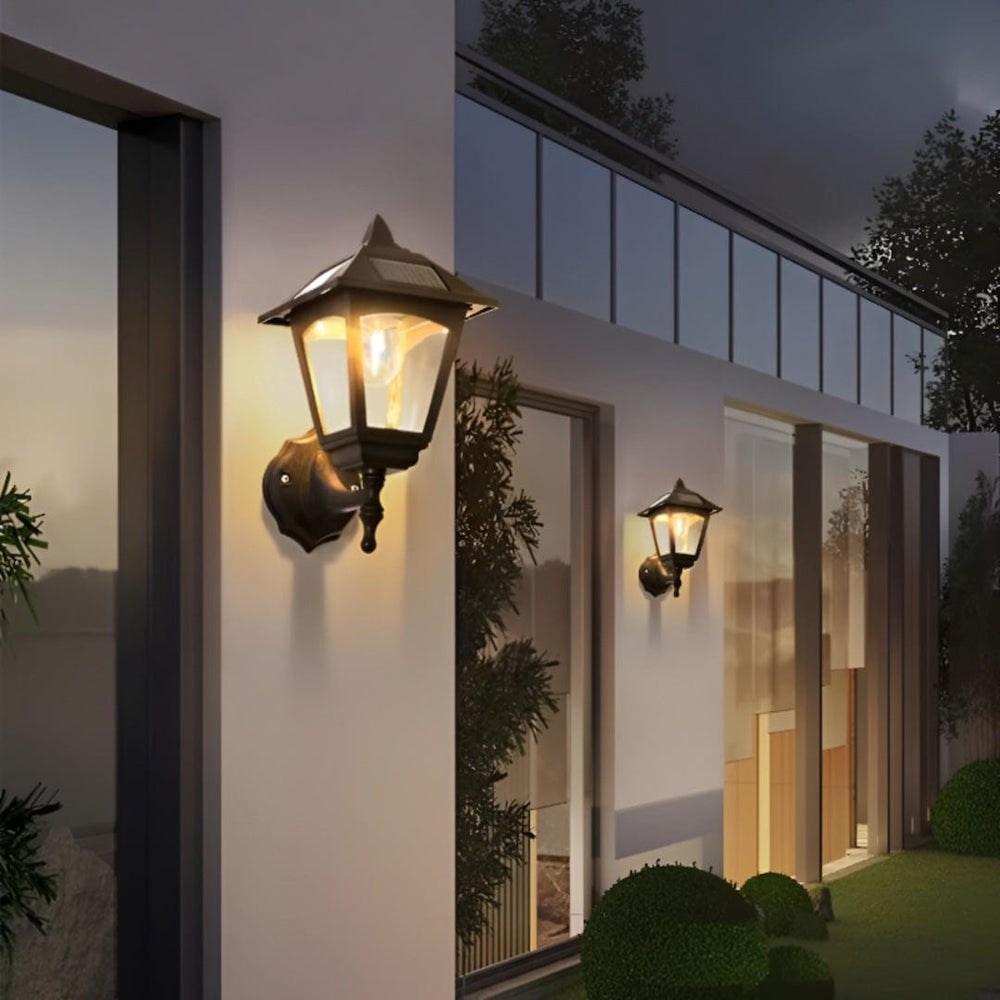 Elegante Solar Wandlamp voor Buiten | IP65 Waterdichte Buitenverlichting