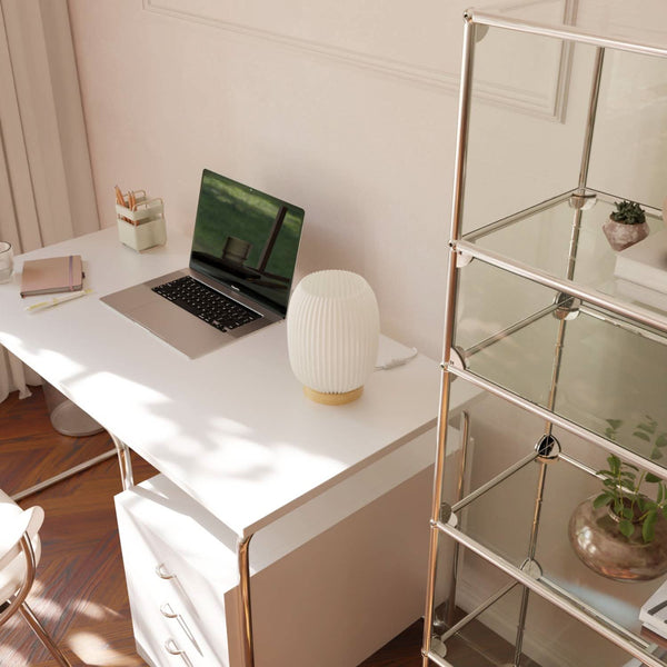Moderne Houten Tafellamp Prism Design Bedlamp & Bureaulamp