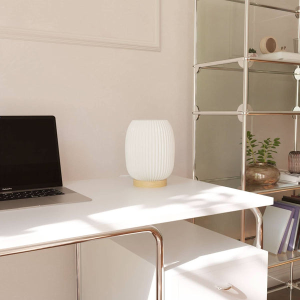 Moderne Houten Tafellamp Prism Design Bedlamp & Bureaulamp