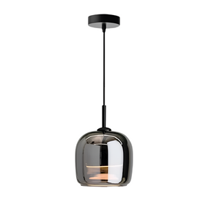 NoirGlass Hanglamp – Elegant Zwart Glas voor Moderne Interieurs (2 Pack)