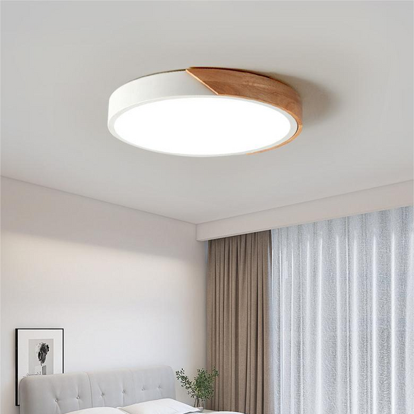 Minimalistische Ronde Plafondlamp – Scandinavische LED Lamp voor Moderne Interieurs