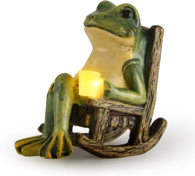 Kikker Tuinlamp – Speelse LED & Zonne-energie Buitenlamp