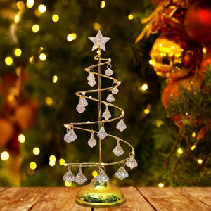 LuminFir Decoratieve Tafel Lamp in Kerstboomvorm – LED Feestelijke Woondecoratie, USB Oplaadbaar