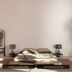 Elegante Tafellamp met Glazen Kap  Moderne Bed- en Woonkamerverlichting