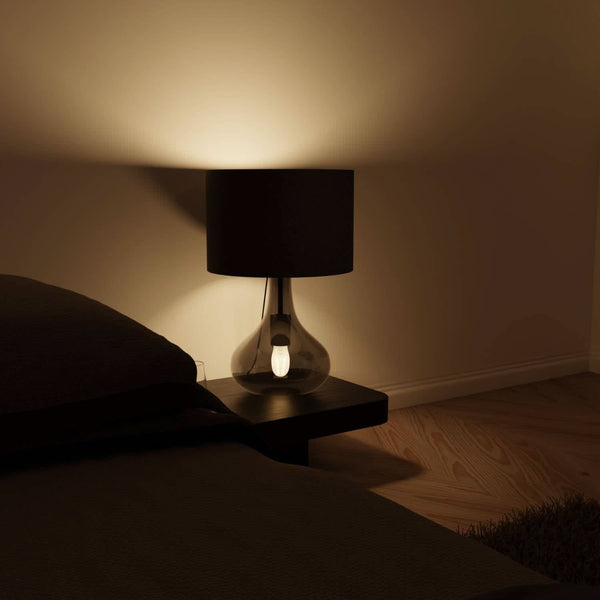 Elegante Tafellamp met Glazen Kap  Moderne Bed- en Woonkamerverlichting