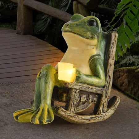 Kikker Tuinlamp – Speelse LED & Zonne-energie Buitenlamp